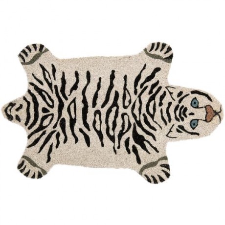 Felpudo tigre blanco