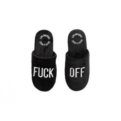 Zapatillas "fuck off" negro