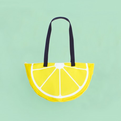 Bolso de playa limón