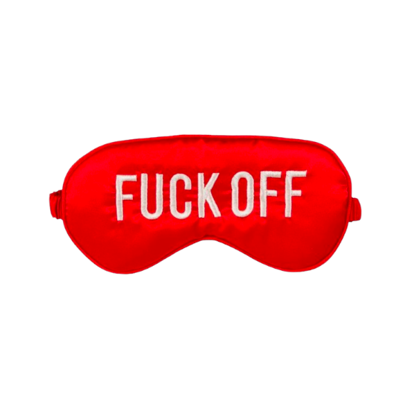 Antifaz "Fuck Off" rojo