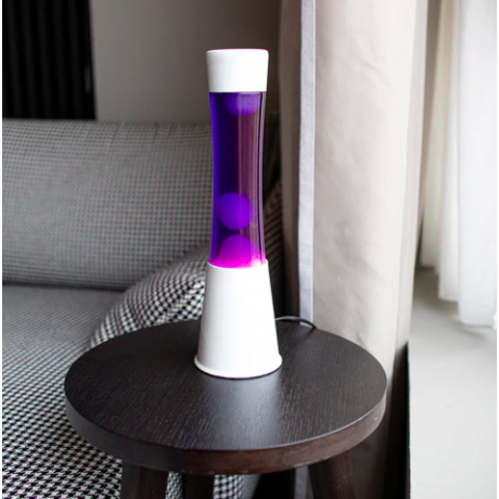 Lámpara de lava morada
